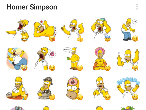 Homer Simpson Sticker Telegram Simpsons Comics Series, Homer's Barbershop  Quartet, Homer Simpson, Sticker, Telegram png
