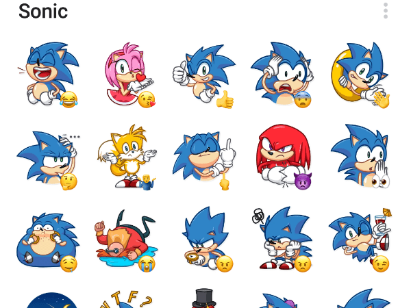 Sonic Sticker Pack - Telegram Stickers Library