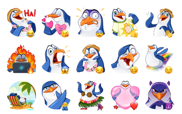 Club penguin stickers telegram - Top png files on
